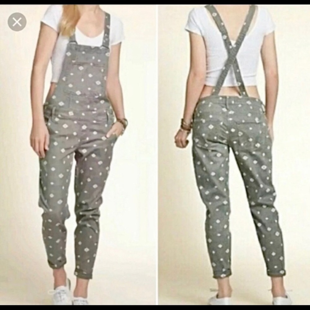 Hollister gray overall size medium